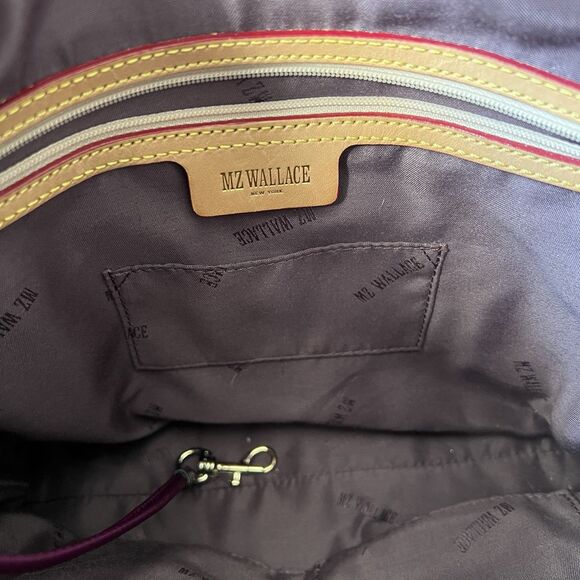 MZ Wallace Thompson Hobo bag in Elderberry nylon with Suede leather trim - Picture 6 of 9